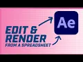 Map Sports Data and Automate Your After Effects project from a spreadsheet with Dataclay Templater