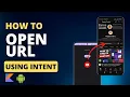 how to open url using intent in android kotlin Open URL on TextView Button or ImageView
