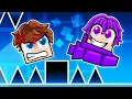 Pretending to be a NOOB in Geometry Dash Then BEATING ALL LEVELS