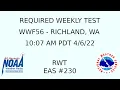 NWS Pendleton Required Weekly Test - WWF56