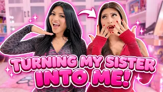TURNING MY SISTER INTO ME!! | Yoatzi