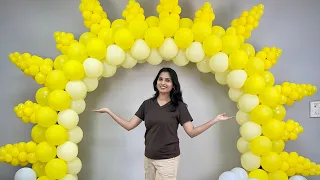 Beautiful Rising Sun Balloon Arch