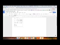 Using the Google Docs Equation Editor