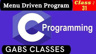 Menu Driven Program in C C full Course 31