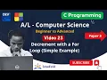 23 Decrement with a For Loop Simple Example