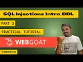 webgoat 8 sql injection intro - DDL Data Definition Language Cyber World Hindi