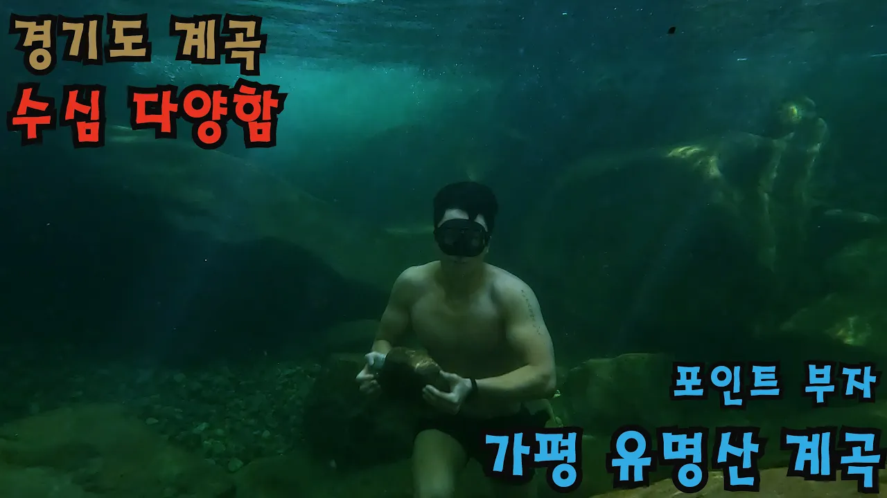 [수심 다양함] 물놀이 포인트 부자 유명산계곡, valley in korean サムネイル
