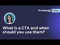 CTAs What are they and when should you use them