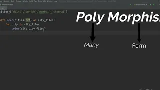 Objects Oriented Programming - Polymorphism in python Polymorphism in python Hindi TCS