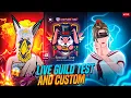 FREE FIRE LIVE GIVEAWAY CUSTOM ROOMS FF LIVE GIVEAWAY GUILD TEST