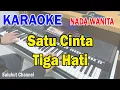 Download Lagu SATU CINTA TIGA HATI ll KARAOKE PANCE ll PANCE \u0026 DEDY DORES ll NADA WANITA F=DO