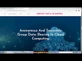 Anonymous and Traceable Group Data Sharing in Cloud Computing Dot Net Project