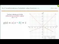 Writing equations for transformations of absolute value functions