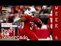 Emari Demercado Week 4 ALL TOUCHES AZ vs SEA Emari Demercado Highlights