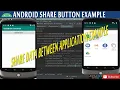 share button example in android studio how to add share button in android app android studio