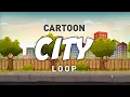 Cartoon City Scrolling Background Loop