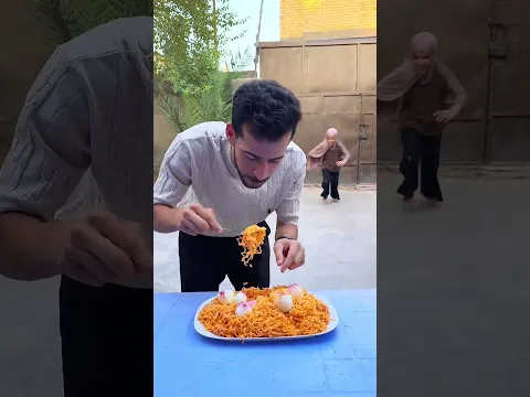 تحدي السرعه اكل الاندومي 😂🌿