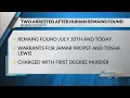 Two people charged after human remains found near nature trail in Burke County