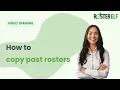 How to Copy a Past Roster in RosterElf
