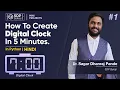 How To Create A Digital Clock Using Tkinter Python Mini Projects Digital Clock In Hindi SDPGuruji