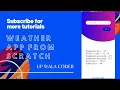 Android App Development Tutorial Weather App OpenWeather API