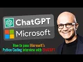 How to crack Microsoft s Python Coding interview with CHATGPT