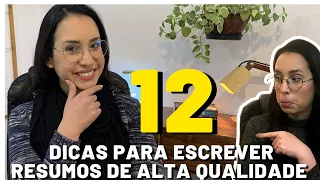 12 DICAS VALIOSAS PARA ESCREVER SEU RESUMO PARA EVENTO!