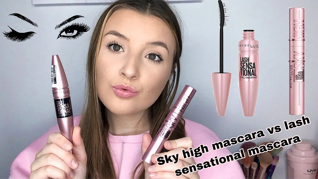 NEW maybelline sky high mascara vs original maybelline lash sensational mascara review
