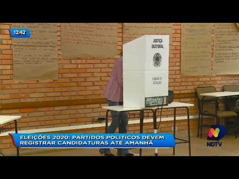 Eleições 2020: partidos políticos devem registrar candidaturas até este sábado