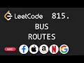 Bus Routes - Leetcode 815