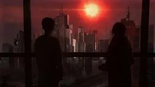 بعد اختفاء الشمس بيكون اخر يوم هيعيش في البشرية قبل ما يموتوا وبيكون ظلام فقط Last Sunrise 