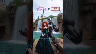 MERIDA x VENOM: The Darkest Disney Fusion Ever! | CCVFusion #marvel #fusion #shorts