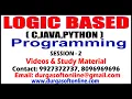Logic Based Programming s and Materials Session - 2 Prakash Sir