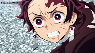 تانجيرو ضد سانيمي هاشيرا الرياح و اختبار قدرة تحمل نيزوكو قاتل الشياطين 