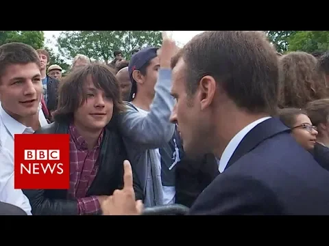 Download MP3 Macron tells teen to call him 'Mr President' - BBC News