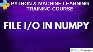 File in NumPy Read and Write Files with Python Easily