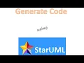 Generate code using StarUML