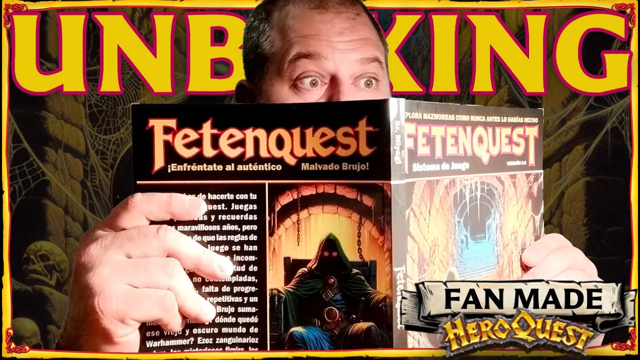 El sistema de juego definitivo. FETENQUEST Unboxing ·#heroquest #fanmade