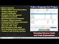 Python Professional Shopping Cart System - Tkinter GUI PDF Invoice Complete Project