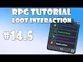 5 Unity RPG Tutorial - Loot interaction