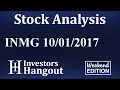 INMG Stock Analysis 10-01-2017