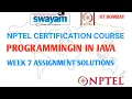 Programming in Java Week 7 Assignment Solutions 7 NPTEL Jan 2021
