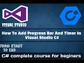 how to add progress bar in visual studio C - With Timer