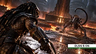 PREDATOR vs ALIEN Final Boss Looks INSANELY REAL With DLSS 5!