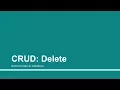 Delete - Delete Record from Database Part