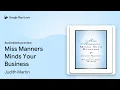 Miss Manners Minds Your Business by Judith Martin book