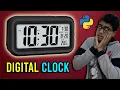 Digital Clock Using Python 10 LINES - How to make Digital Live Clock Using Python Tkinter