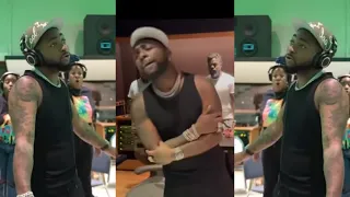 davido react as he share stand strong snippet ft chris brown and first single