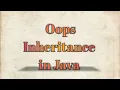 Part - 3 Oops in Java Inheritance multiple inheritance in Java