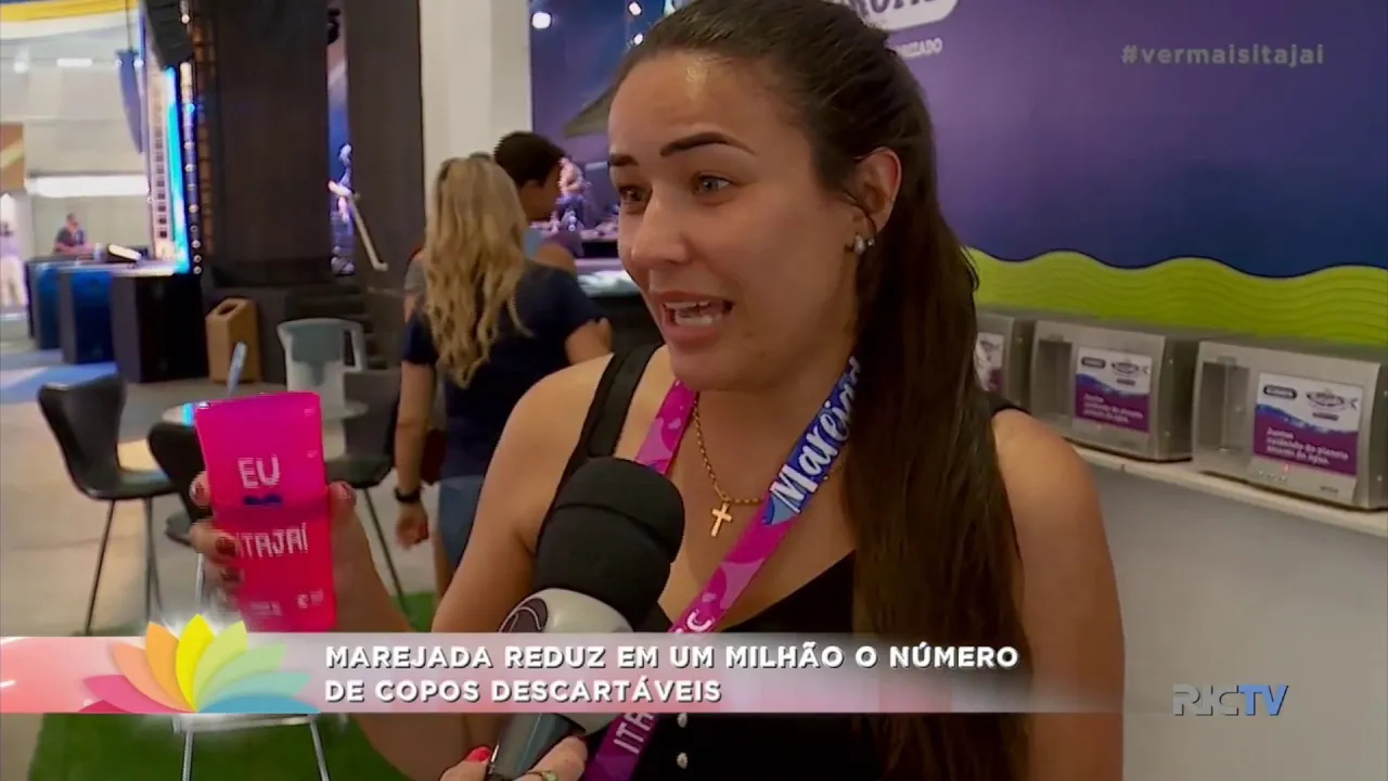 Marejada reduz em milhão o número de copos descartáveis